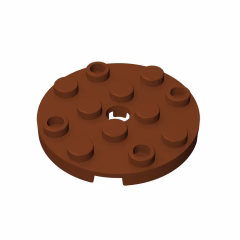 GOBRICKS GDS-841 Round 4 x 4 with Hole - YWOBB