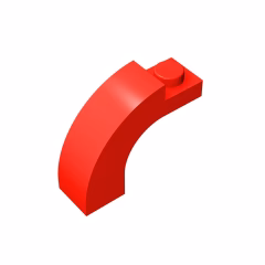 GOBRICKS GDS-719  Arch 1 x 3 x 2 Curved Top - YWOBB
