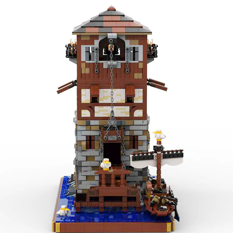 GOBRICKS MOC 126224 Medieval lighthouse - YWOBB