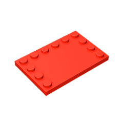 GOBRICKS GDS-757  Modified 4 x 6 with Studs on Edges - YWOBB