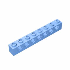 GOBRICKS GDS-627  Brick 1 x 8 with Holes - YWOBB