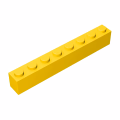 GOBRICKS GDS-536 Brick 1 x 8 - YWOBB