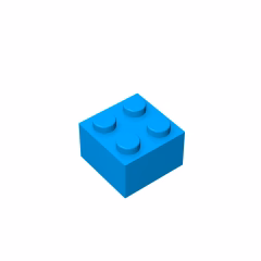 GOBRICKS GDS-540 Brick 2 x 2 - YWOBB