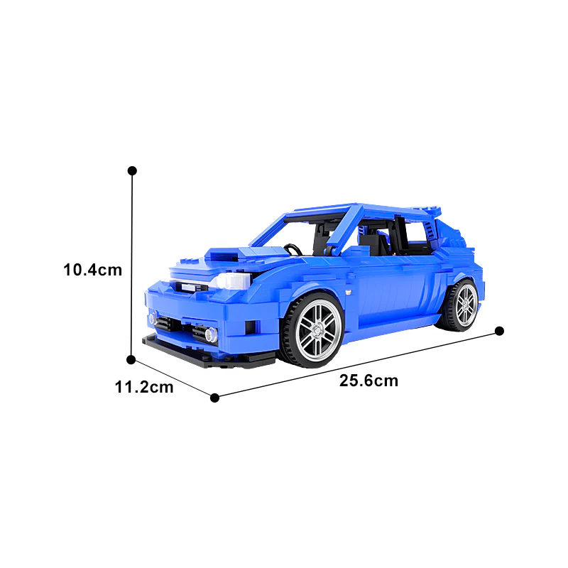 GOBRICKS MOC 50603 Subaru Impreza WRX STI Hatchback (GRB) - YWOBB