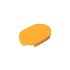 GOBRICKS GDS-2132 Tile Round 2 x 4 Oval - YWOBB