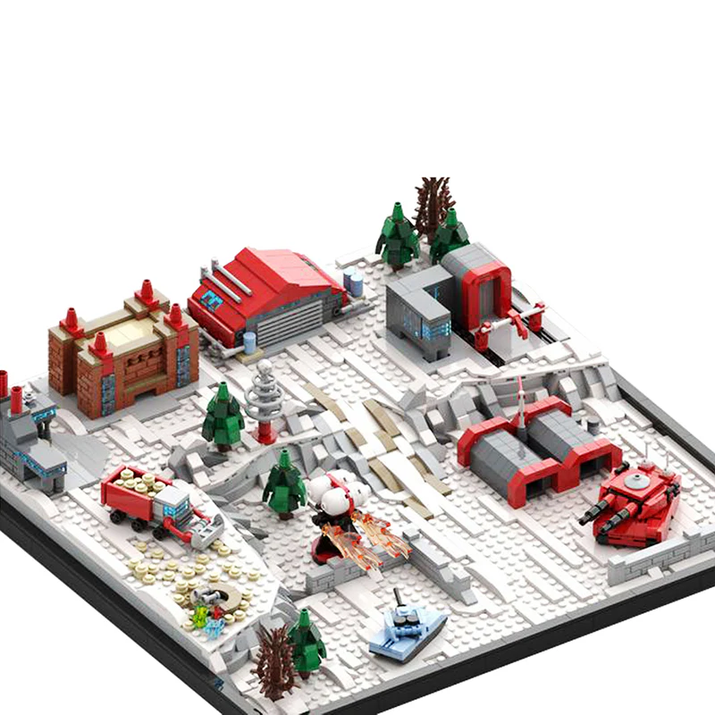 GOBRICKS MOC 142272 Command & Conquer (C&C) Red Alert - Soviet Base - YWOBB