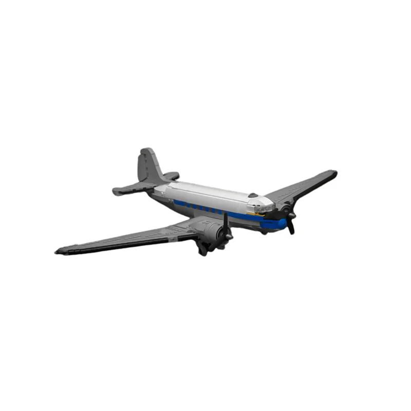 GOBRICKS MOC 132701 A04aDouglas DC-3 Lufthansa1:50-Ultimate Air- & Spacecraft Collection - YWOBB