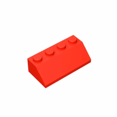 GOBRICKS GDS-591 Slope 45 2 x 4 - YWOBB