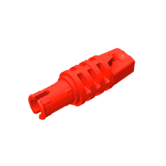 GOBRICKS GDS-1143 Hinge Cylinder 1 x 3 Locking with 1 Finger and Pin with Round Hole and Friction Ridges on Ends - YWOBB