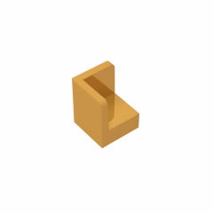 GOBRICKS GDS-1043 Panel 1 x 1 x 1 Corner - YWOBB