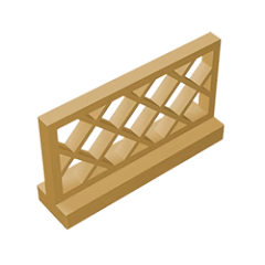 GOBRICKS GDS-882 Fence 1 x 4 x 2 - YWOBB
