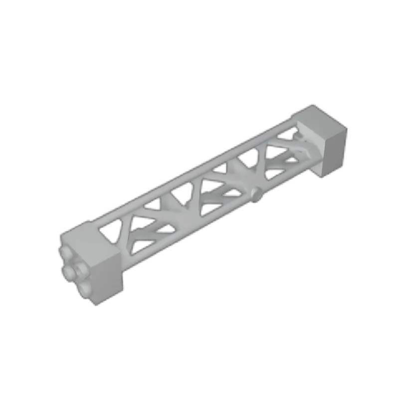 GOBRICKS GDS-M217 Support 2 x 2 x 10 Girder Triangular Vertical - Type 3 - 3 Posts 2 Sections - YWOBB
