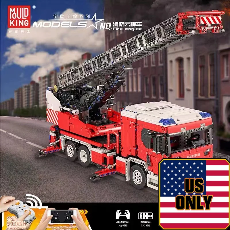 Mould King 17022 RC Fire Engine OVP US Warehouse Version - YWOBB