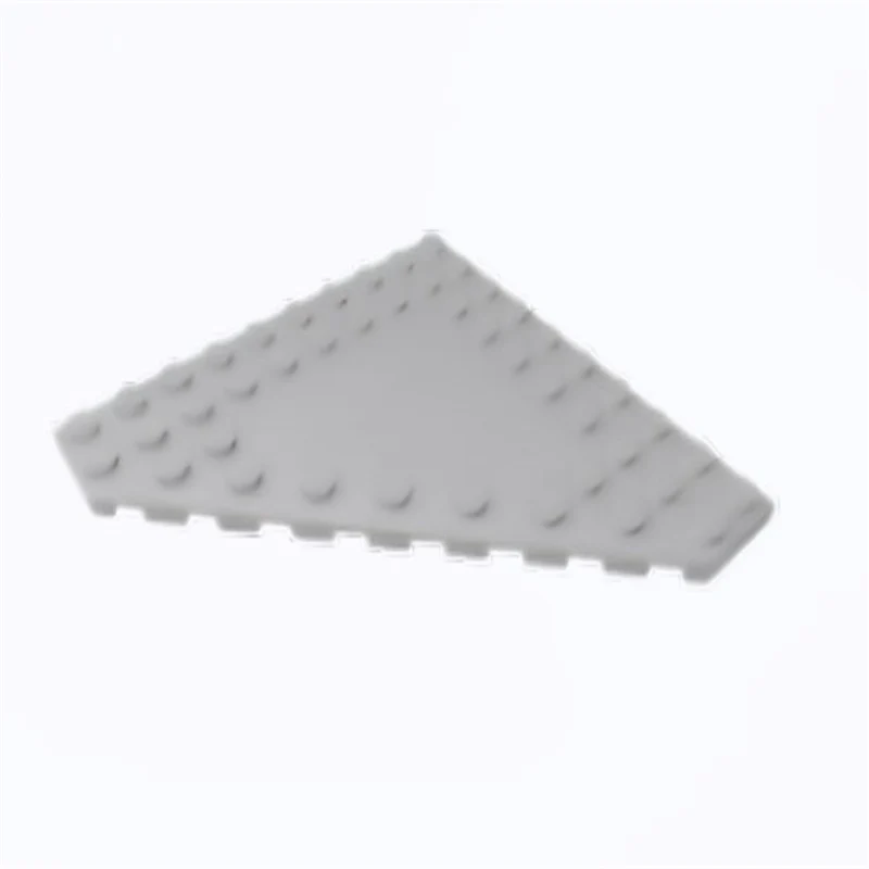 GOBRICKS GDS-M192 Wedge Plate 10 x 10 Cut Corner with no Studs in Center - YWOBB