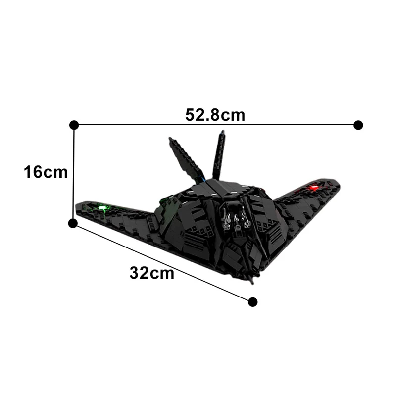 GOBRICKS MOC 179931 F-117 Nighthawk (1-34) - YWOBB