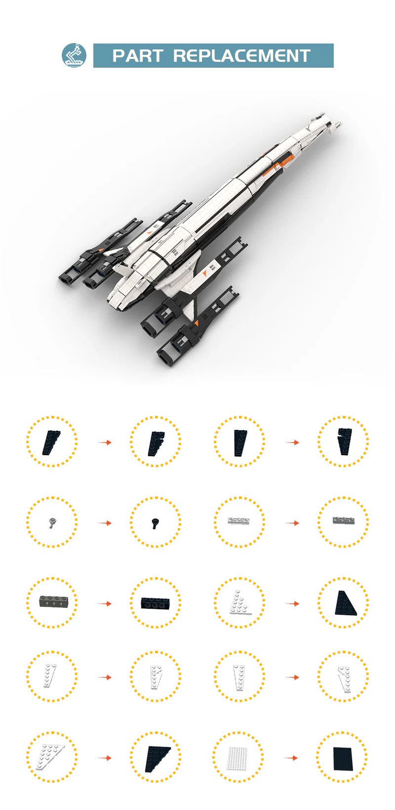 MOC 136302 Normandy SR-2 from Mass Effect 2 - YWOBB