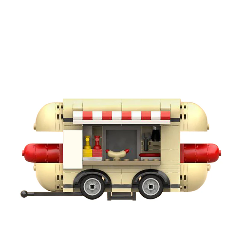 GOBRICKS MOC 121493 Hotdog Trailer - YWOBB