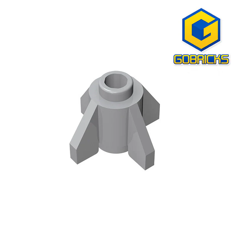 GOBRICKS GDS-1153 Round 1 x 1 with Fins - YWOBB