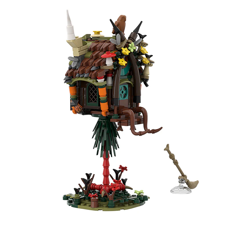 GOBRICKS MOC 128416 Baba Yaga hut - YWOBB