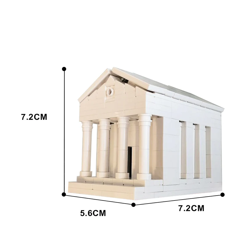 GOBRICKS MOC 137494 Tiny Greek Temple - YWOBB