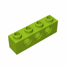 GOBRICKS GDS-625  Brick 1 x 4 with Holes - YWOBB
