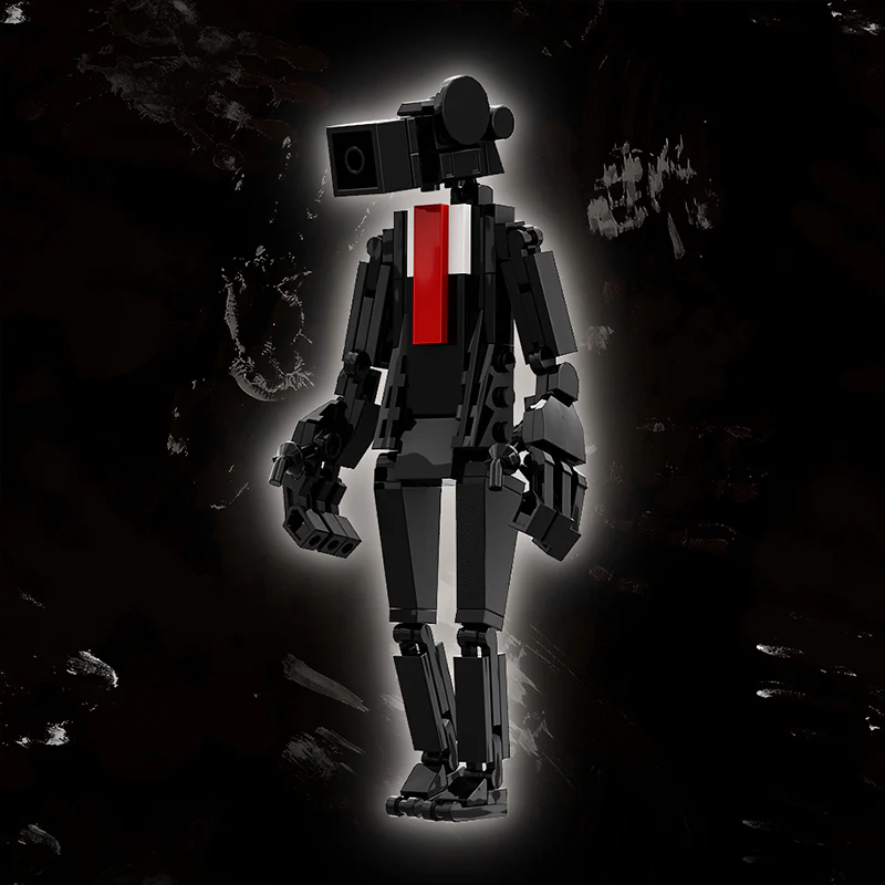 GOBRICKS MOC A0983Y01 vintage video camera man - YWOBB