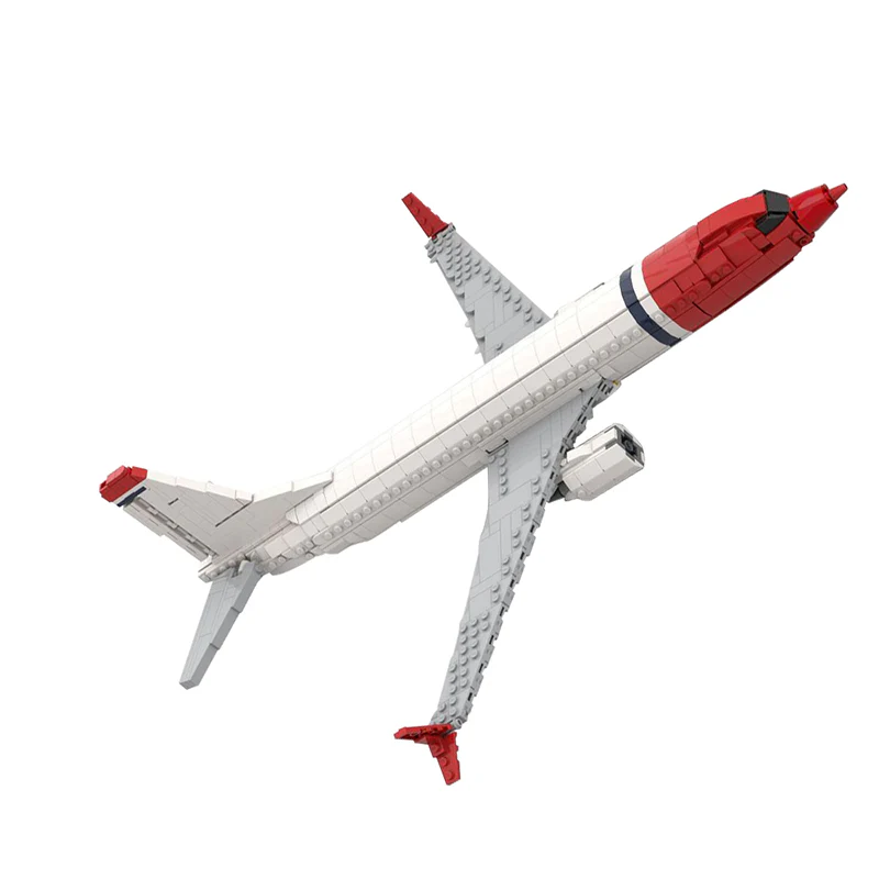 GOBRICKS MOC 130230 Boeing 737 - Norwegian Air Shuttle - YWOBB