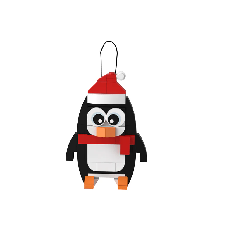 GOBRICKS MOC A0076Y07 Christmas pendant-penguin - YWOBB
