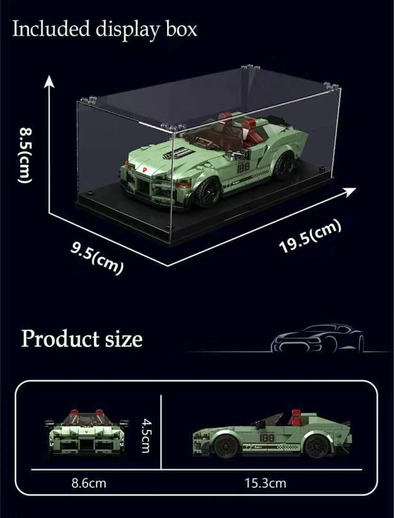 Mould King 27045-27048 Mini Luxury Car - YWOBB