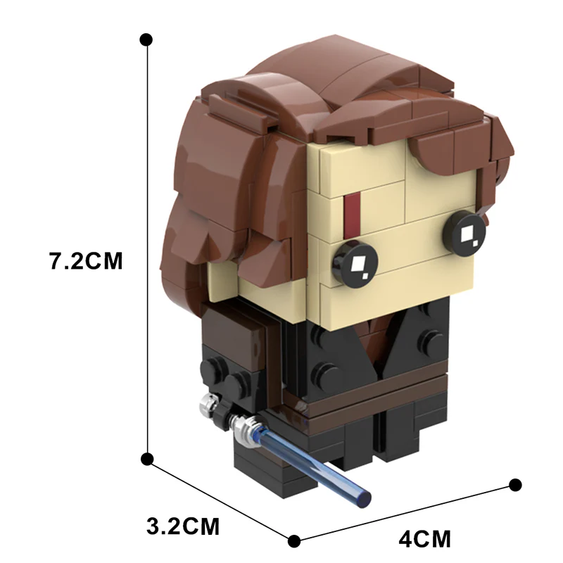GOBRICKS MOC 74200 Anakin Brickheadz - YWOBB