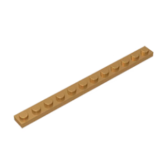GOBRICKS GDS-508 Plate 1 x 12 - YWOBB