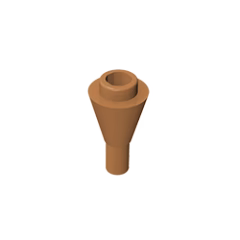 GOBRICKS GDS-1138 Cone 1 x 1 Inverted with Bar - YWOBB