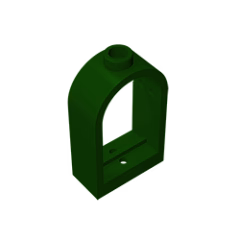 GOBRICKS GDS-872 Window 1 x 2 x 2 2/3 with Rounded Top - YWOBB