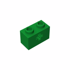 GOBRICKS GDS-633  Brick 1 x 2 with Axle Hole - YWOBB