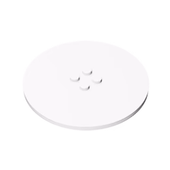 GOBRICKS GDS-1187 Round 8 x 8 with 4 Studs in Center - YWOBB