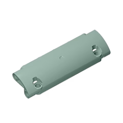 GOBRICKS GDS-1010 Panel Curved 11 x 3 with 2 Pin Holes through Panel Surface - YWOBB