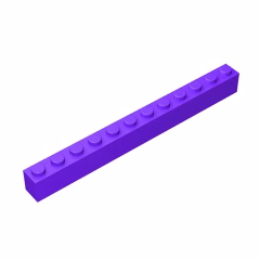 GOBRICKS GDS-538 Brick 1 x 12 - YWOBB