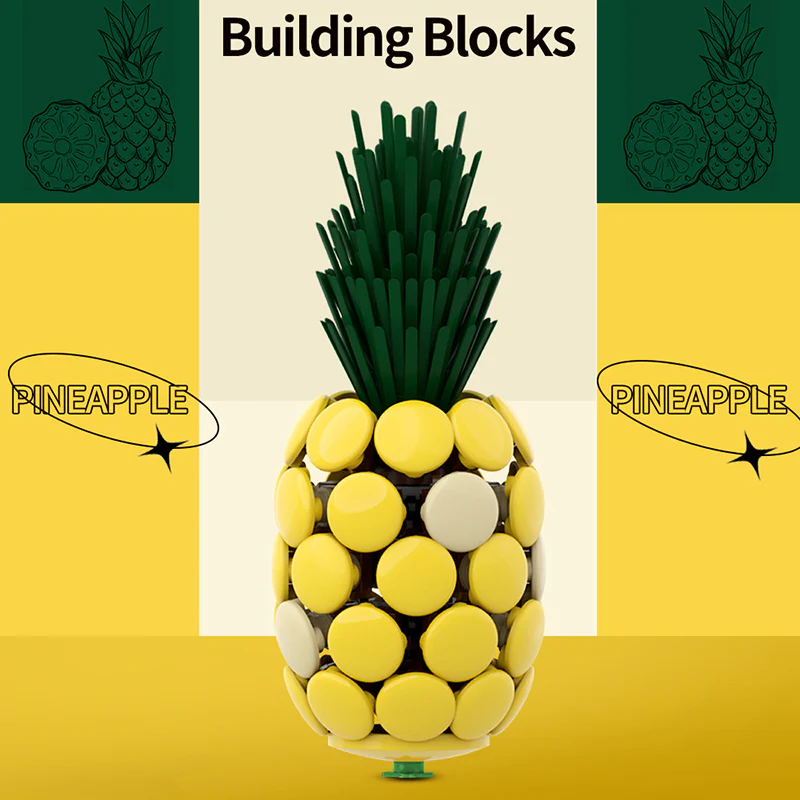 GOBRICKS MOC 42211 Pineapple - YWOBB