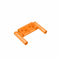 GOBRICKS GDS-737  Modified 1 x 2 with Bar Handles - YWOBB