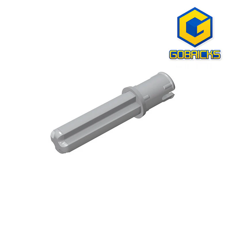 GOBRICKS GDS-930  Axle 2L with Pin with Friction Ridges Lengthwise - YWOBB