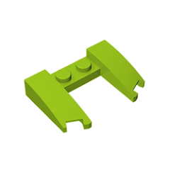 GOBRICKS GDS-1265 Wedge 3 x 4 x 2/3 Curved with Cutout - YWOBB