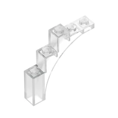 GOBRICKS GDS-715  Arch 1 x 5 x 4 - Irregular Bow, Reinforced Underside - YWOBB