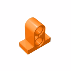 GOBRICKS GDS-937 Technic  Pin Connector Plate 1 x 2 x 1 2/3 with 2 Holes (Double on Top) - YWOBB