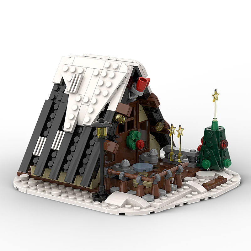 GOBRICKS MOC 59602 Winter Cottage - YWOBB