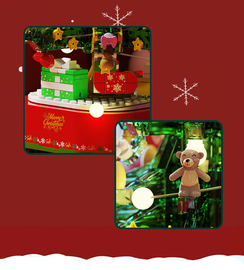 SEMBO 601097 Chrismas Tree Music Box with Lights - YWOBB