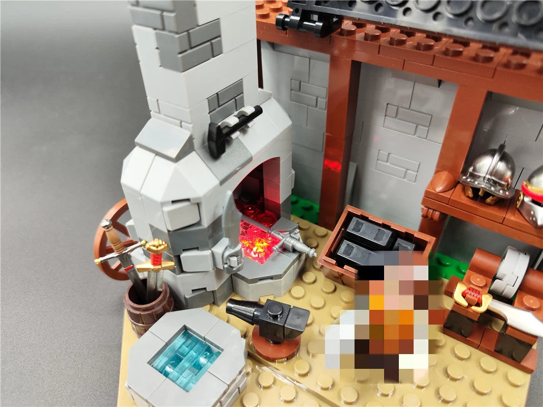 YOURBRICKS 40001 Medival Modular Blacksmith MOC 83224 - YWOBB