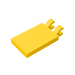 GOBRICKS GDS-896  Modified 2 x 3 with 2 Clips - YWOBB