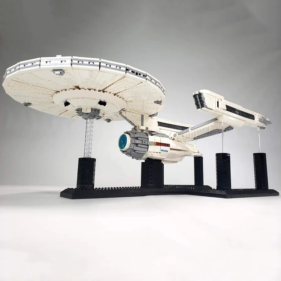 GOBRICKS MOC A1321 Star Trek - Starship Enterprise - YWOBB