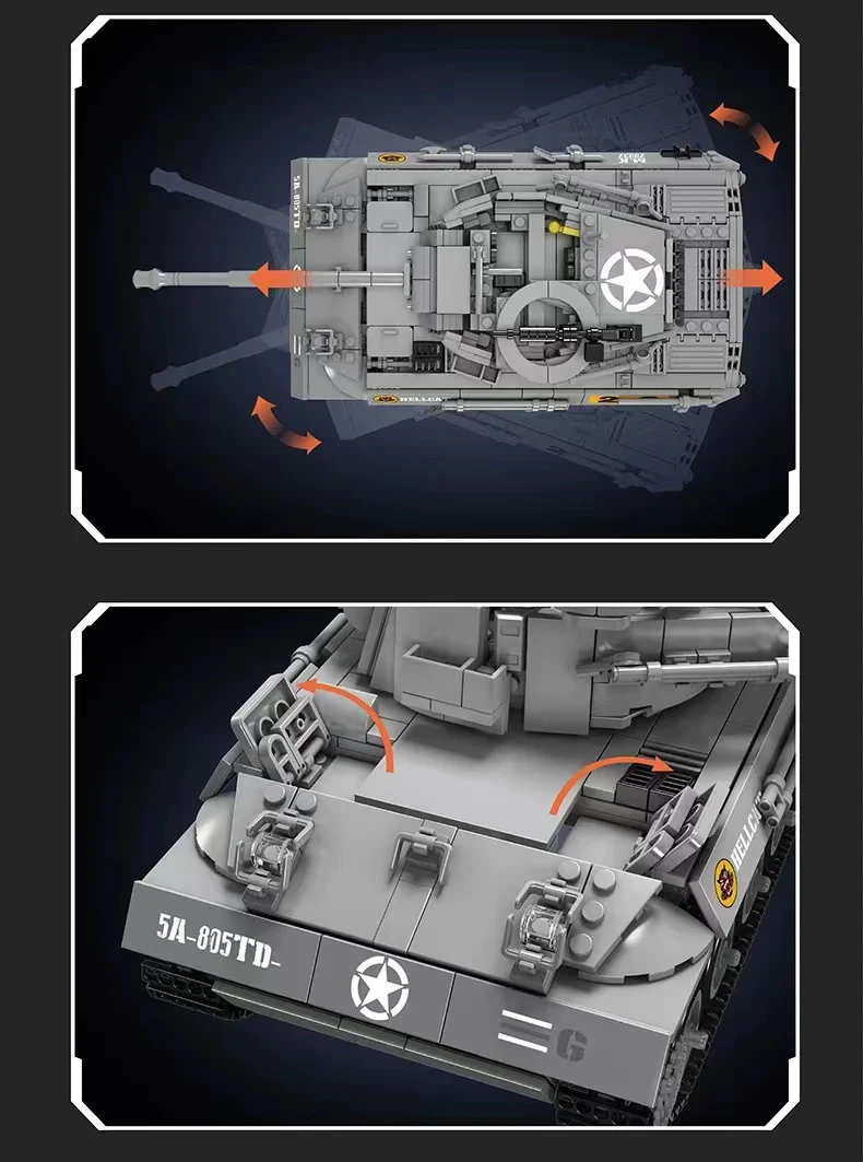 Mould King 20032 M18 Hellcat Tank Destroyer - YWOBB