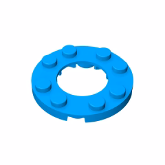 GOBRICKS GDS-842  Round 4 x 4 with 2 x 2 Round Open Center - YWOBB